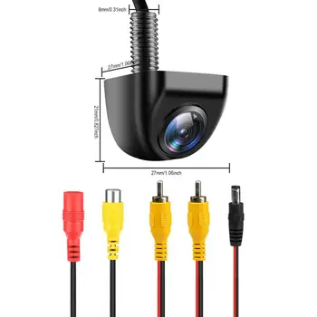 

Car Rearview Camera With Video Cable HD Waterproof 170° Car Reverse Backup Night Vision Camera Rear View Parking Cam