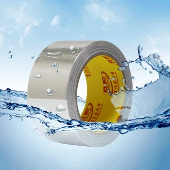 

1 Roll Aluminum Foil Joint Sealing Radiation Thermal Resistance Tape Silver Thermal Resist Duct Repairs Adhesive Tapes