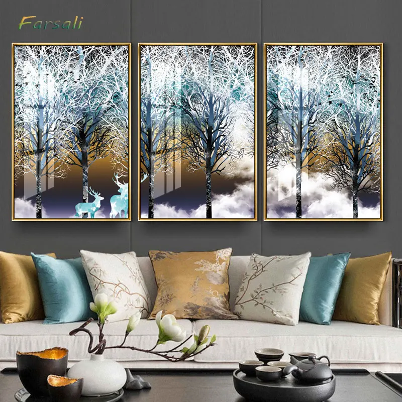 Artistic Print Painting on Canvas wall art pictures Spray Decorative picture HD Printed Home Decor Pattern | Дом и сад