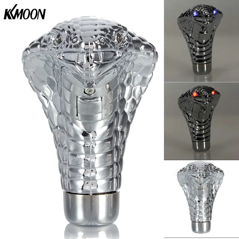 

KKMOON Universal Car Auto Manual Gear Shift Knob Stick Led Eyes Cobra Snake Shift Lever for honda/BWM
