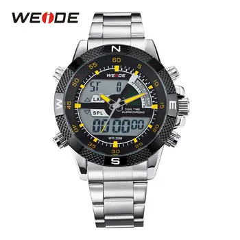 

WEIDE Men's Watches Top Brand Luxury Quartz Watch Fashion Wristwatches Casual Stainless Steel Male Clock Relojes Para Hombre