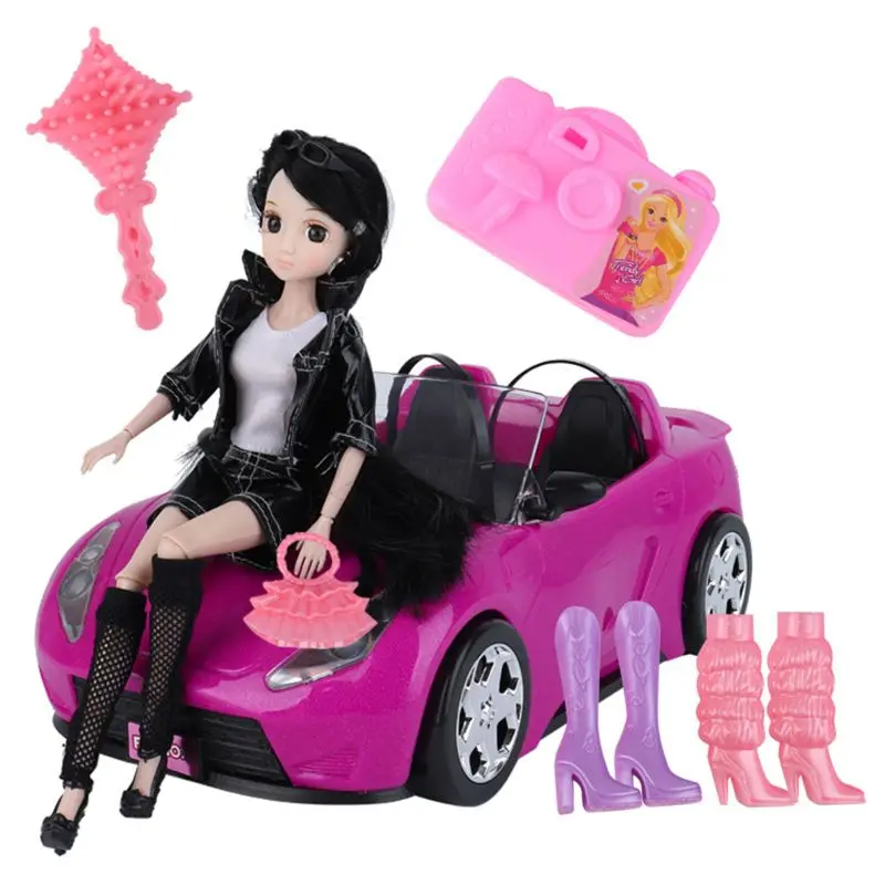 

Doll Toy Luxury Open Car Set For Barbi Bjd Blyth 30cm/11.8in Doll Commonly Used Doll Accessorie