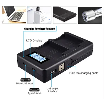 

LP-E5 LPE5 LP E5 Rechargeable Battery Charger For Canon EOS 450D 500D 1000D Kiss X3 Kiss F Rebel Xsi 4.7 Kiss X2 T3 T5
