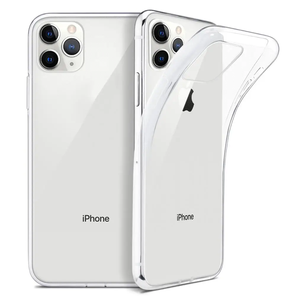 Ультратонкий Прозрачный чехол для iPhone SE 2020 11 12 Pro Max XS XR X мягкий силиконовый из ТПУ