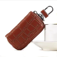 LKEEP Для мужчин ключ кошельки из искусственной кожи, на молнии, премиум-класса, с тиснением под крокодиловую кожу; ключи сумка Для мужчин Бизнес дел автомобиль дистанционного Управление посылка