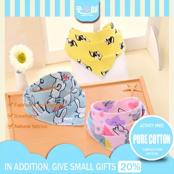 

Bandana Bib Burp Cloth Baby Bibs for Boys Girls Animal Print Smock Cotton Baby Scarf Feeding Collar Burp bebe menino Accessories