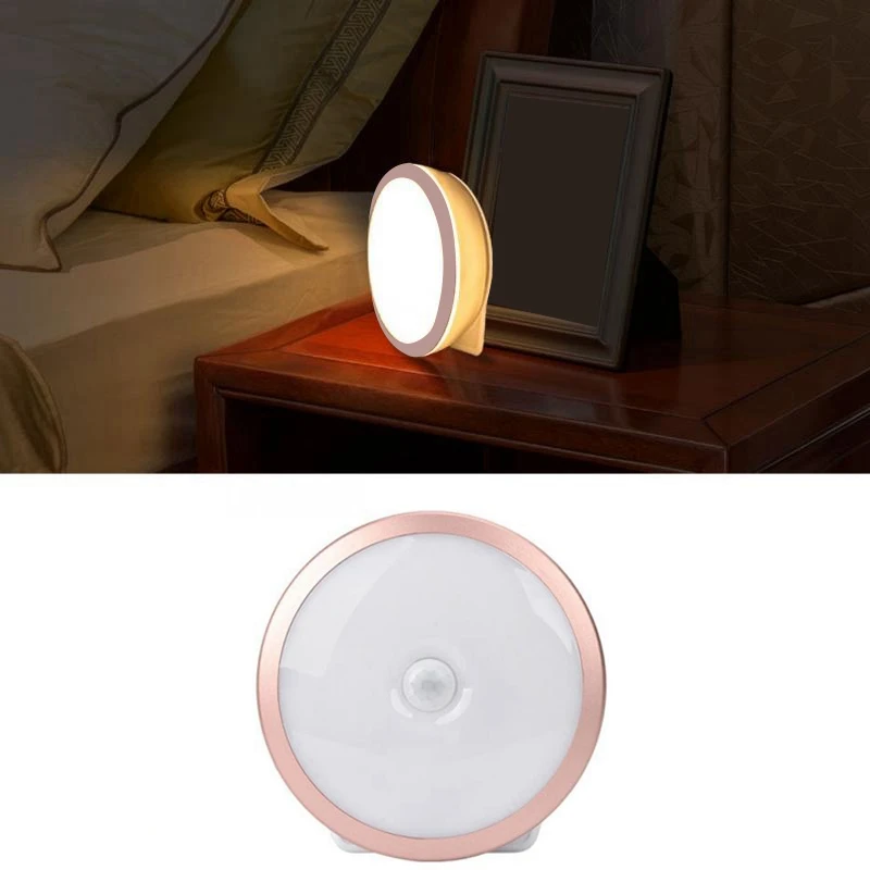 

Motion Sensor Lights LED Night Light USB Rechargeable Home Indoor Wall Mounted Lamp Energy Saving Warm White