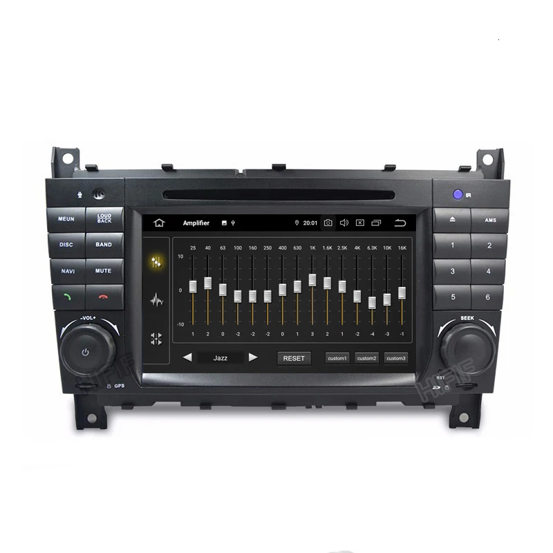 Sale DSP 7" 2 Din Quad Core Android 9.0 Car DVD GPS For Mercedes/Benz C Class W203 2004-2007 C200 C230 C240 C320 C350 CLK W209 04-11 5