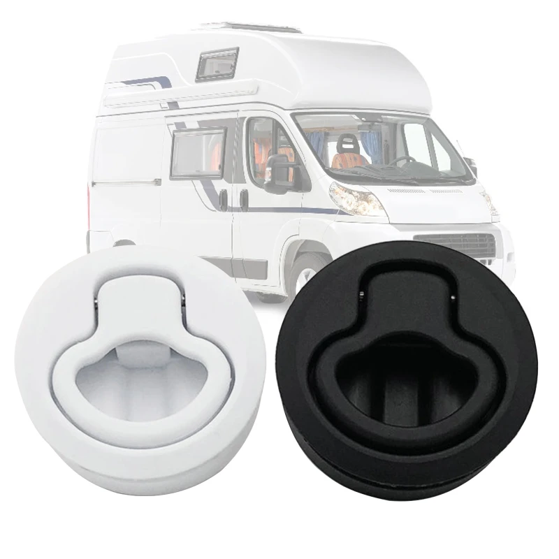 2" Round Locking Flush Pull Latch Replacement Plastic For RV Marine Boat Southco