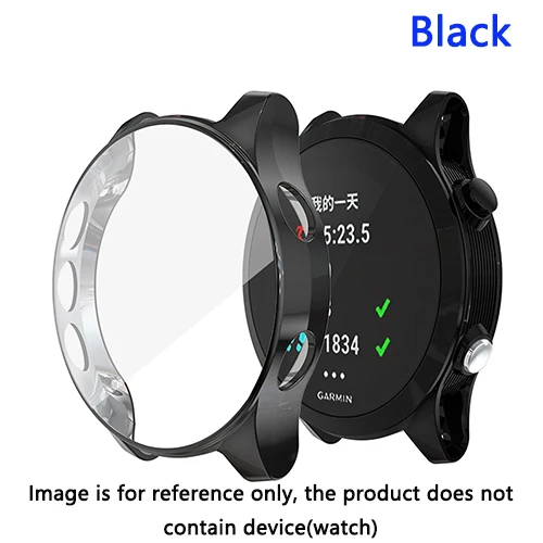 Защитный чехол для Garmin forerunner 935, аксессуары для умных часов, запасной протектор, покрытие, ТПУ, чехол, противоударный - Цвет: Black