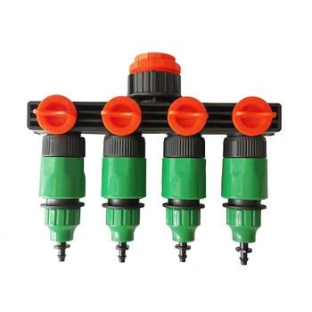 

1/2" 3/4" 1" Hose Splitters Irrigation System 4-way Water Hose Connector 16mm Quick Connector Garden Tap Connector