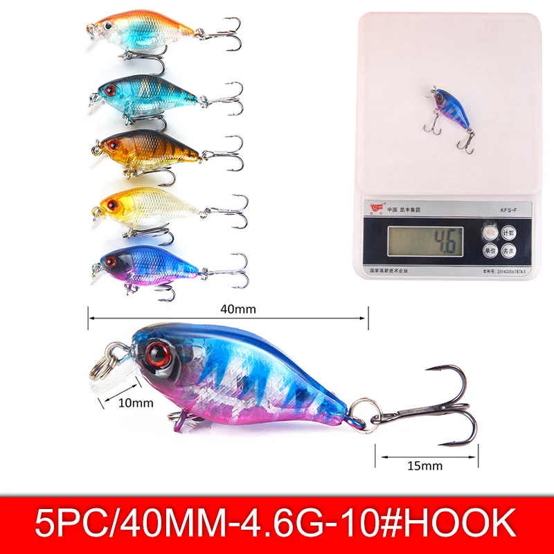HAODIAOZHE набор рыболовной приманки Minnow жесткая искусственная приманка, воблер качественная пластиковая уличная наживка для рыбы PESCA снасти YU112
