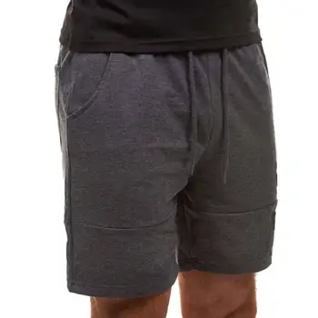 

2019 Solid Men Shorts Plus Size Summer Mens Fitness Shorts Loose Elastic Male Shorts Brand Homme Clothing Male Short Trousers