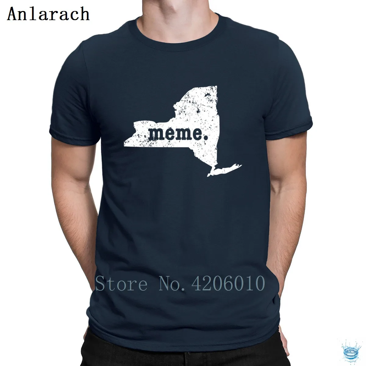 Лучшее Meme New York Mimi футболка Новое поступление Топ тройник Стандартный круглый воротник Мужская футболка сайт индивидуальность высокое качество