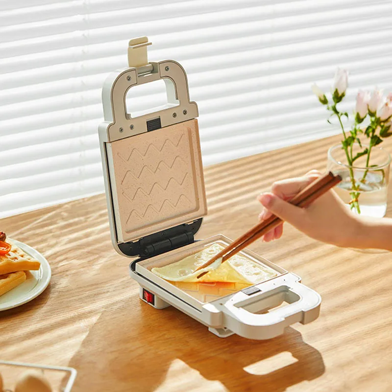 600W Electric Sandwich Maker Waffle Maker Toaster Baking Multifunctional Breakfast Machine Toast Pressure Pancake 220V