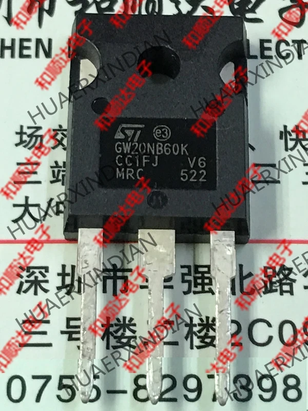 20PCS/LOT New original GW20NB60K STGW20NB60K TO-247