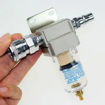 

1/4" AF2000-02 Compressed Air Compressor In Line Moisture Water Filter Trap