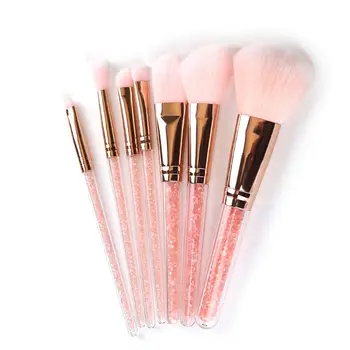 

7pcs Diamond Crystal Makeup Brushes Set Foundation Blending Powder Eye Face Beauty Tool Kit