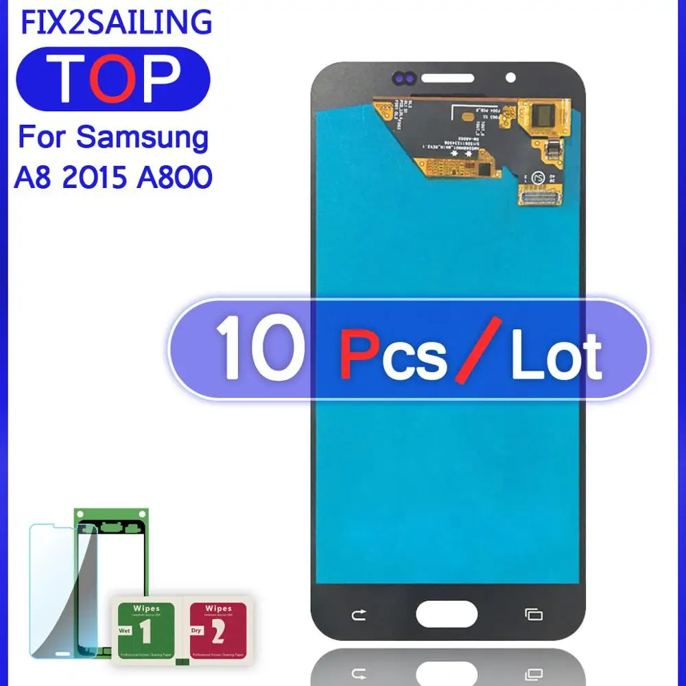 ЖК дисплей Super AMOLED для Samsung Galaxy A8 A8000 10 шт. 100% протестированный рабочий сенсорный