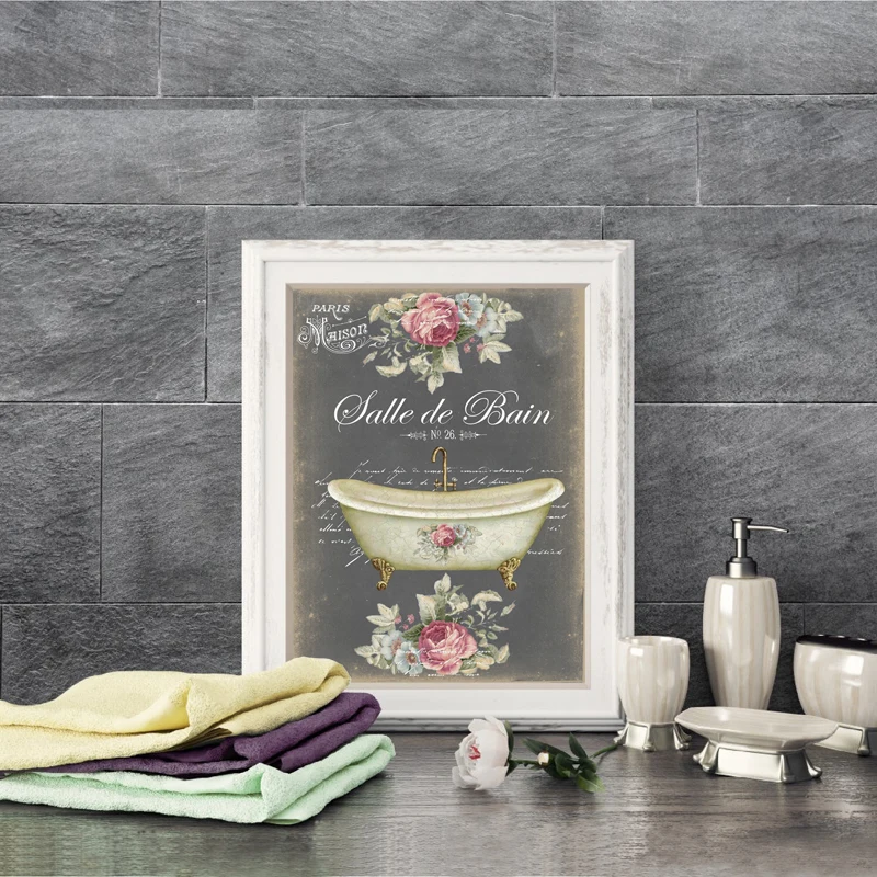 French-Bathroom-Decoration-Canvas-Painting-Prints-Vintage-Chalkboard-Shabby-Fine-Wall-Art-Pictures-Posters-Aesthetic-Room (4)
