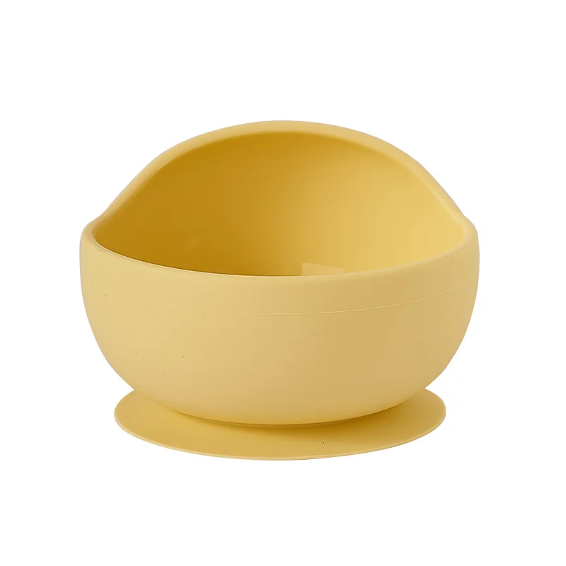 Silicone Baby Feeding Bowl Spoon Kids Tableware Baby Accessories Silicone Plate Spill-Proof Suction Children Self Feeding Dishes