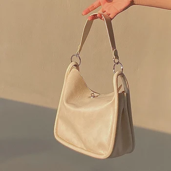

Retro Fashion Pu Leather Armpit Bags for Women 2020 Casual Female Shoulder Messenger Bag Lady Handbags Purse Bolsos Mujer