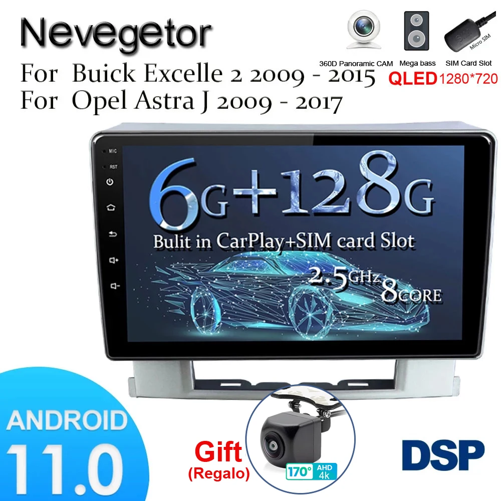 Android для Buick Excelle 2 2009-2015 Opel Astra J 2009-2017 автомобильное радио мультимедийный