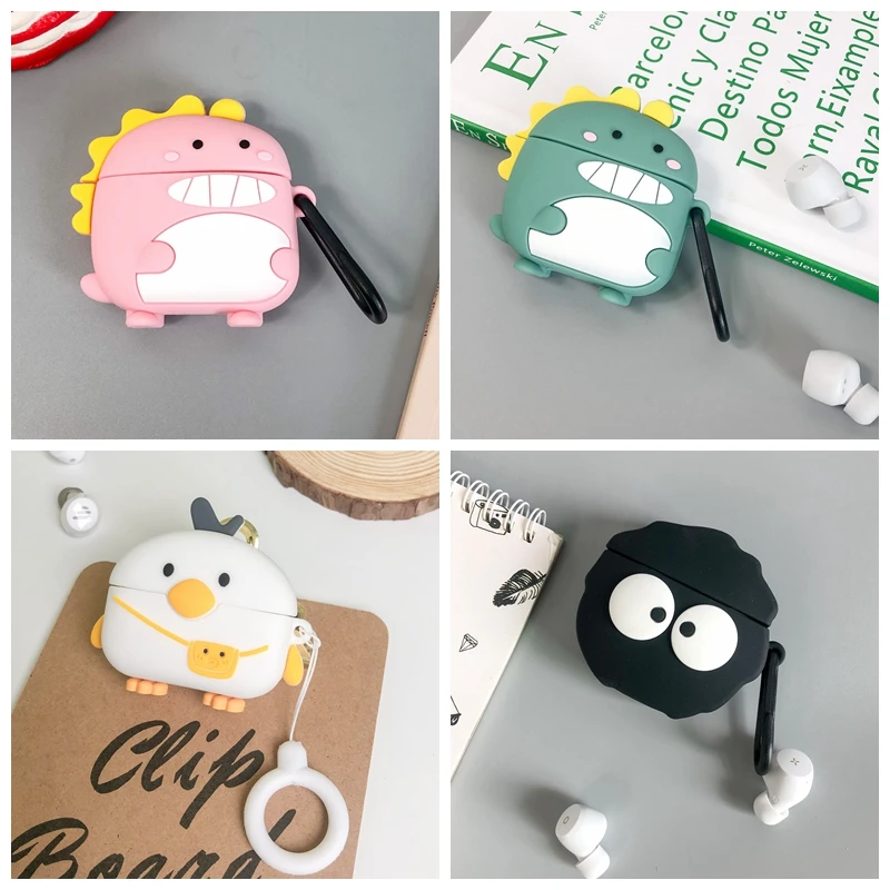 

Cartoon Cases for Xemal X3 Case cute dinosaur minibuds Cover duck Shockproof Silicone Headphone Case for Xemal X 3 Case Fundas
