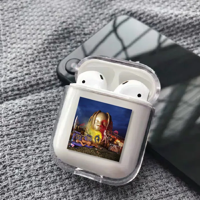 Чехол для наушников Travis Scott Ariana Grande Billie Eilish KPop для Apple iPhone, зарядная коробка для AirPods Pro, жесткий защитный чехол - Цвет: 31
