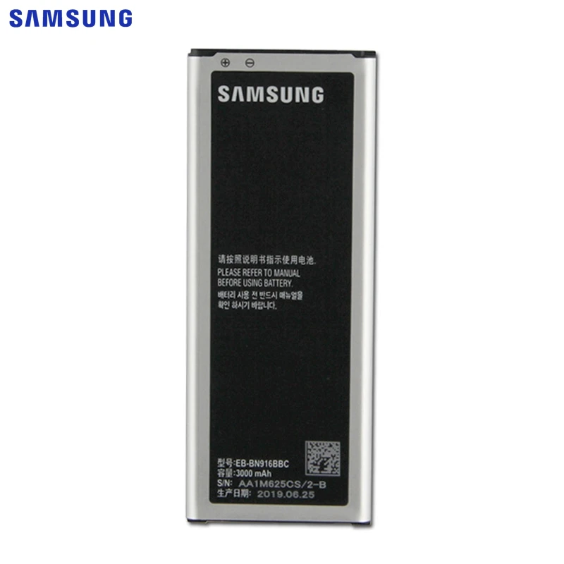 Samsung сменный аккумулятор EB-BN916BBC для samsung GALAXY NOTE4 N9100 N9108V N9109V N9106W NOTE 4 с NFC 3000mAh