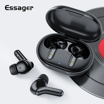 

Essager Q90 ANC ENC TWS Wireless Bluetooth 5.0 Earphone Active Noise Cancelling Headphones Headset In Ear True Wireless Earbuds