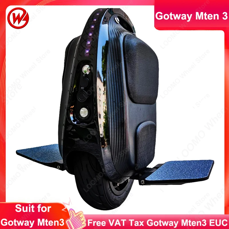 

Оригинальный 10-дюймовый Электрический мини-мотоцикл Gotway Mten3 84 в с двигателем с анти-вращением 800 Вт для проверки самолета EUC