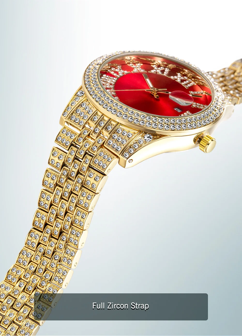 Men Wristwatch Ice Out Full Diamond Male Wristwatch Luxury Red Watches Man Gold Silver Stainless Steel 5 H3ef1ed62c4a54d46b0baf45c3c23bae6S
