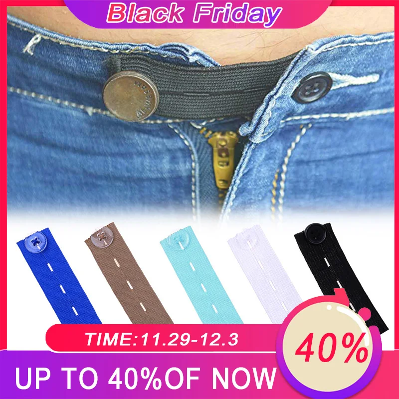 Hot Elastic Waist Extenders Strong Adjustable Pants Button Comfy Clothiers Extender Clothing For Pregnant | Мать и ребенок