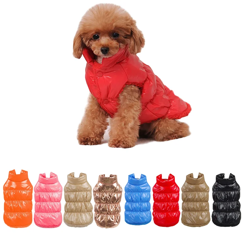 

Autumn Winter Pet Clothes Dogs Thicken Warm Puppy Cats Coats Waterproof Dog Jacket Chihuahua Pug French Bulldog Vest Clothing