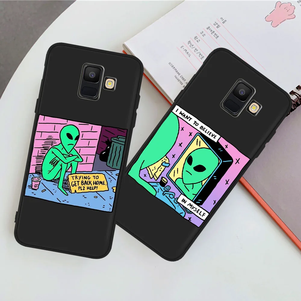 

Hot Cute Cartoon alien space Soft Silicone Case For Samsung A20 A30 A40 A50 A70 A90 A5 A6 A7 A8 A9 A10 J3 J4 J5 J6 J7 J8 Plus