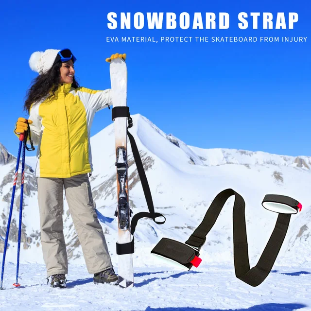 Attache Ski FAINCA Sangle Ski en Nylon Bandoulière Réglable avec Support  Rembourré, Accessoire Idéal pour Le Transport des Snowboards : :  Sports et Loisirs