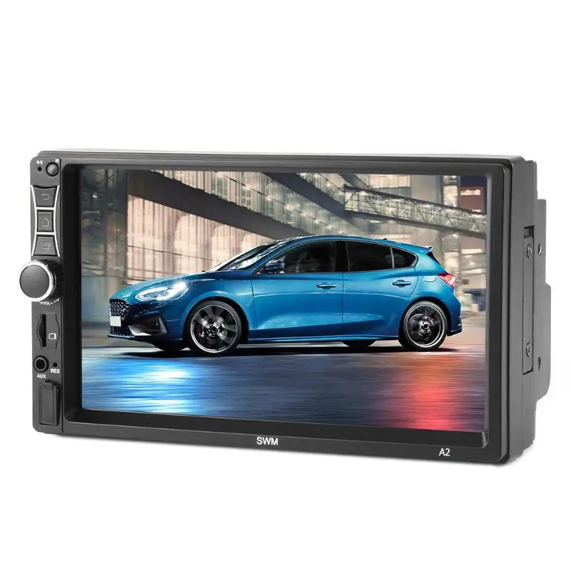 SWM A2 2 Din Автомобильный Радио мультимедийный плеер 7 "Android 8,1 HD gps Bluetooth навигация WiFi USB стерео видео MP5 плеер AUX TF Авто Aduio