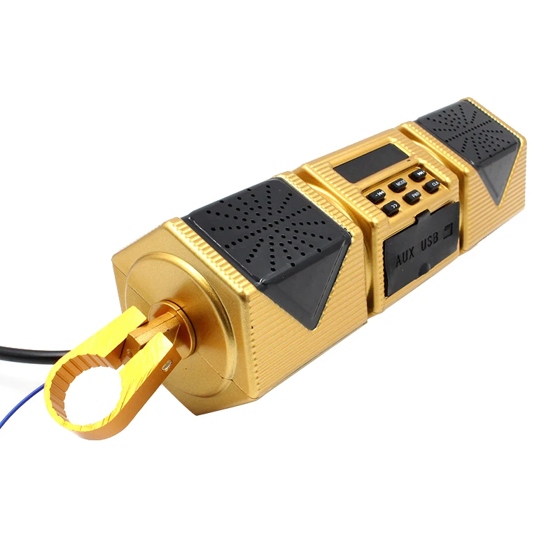 Motorcycle Audio Bluetooth Speaker Mp3 Music Player Subwoofer Dual Speaker Waterproof