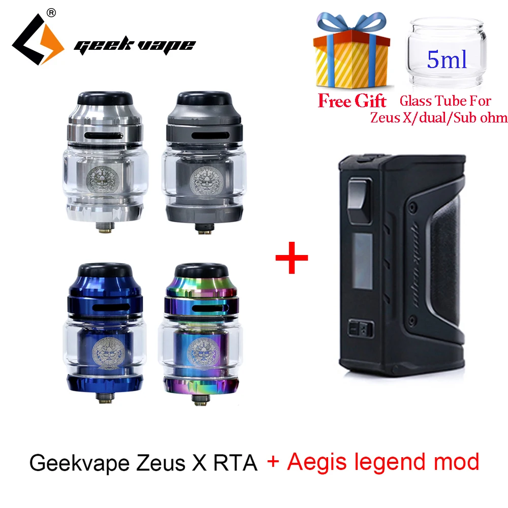 Billige Neue farbe GeekVape Aegis Legende Box MOD 200w Angetrieben Durch Dual 18650 Batterien mit Zeus X RTA vs Aegis x Aegis Solo