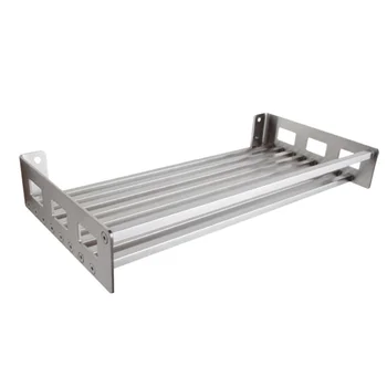 

Kitchen Bathroom Storage Shelf Single Layer Stainless Steel Storage Rack