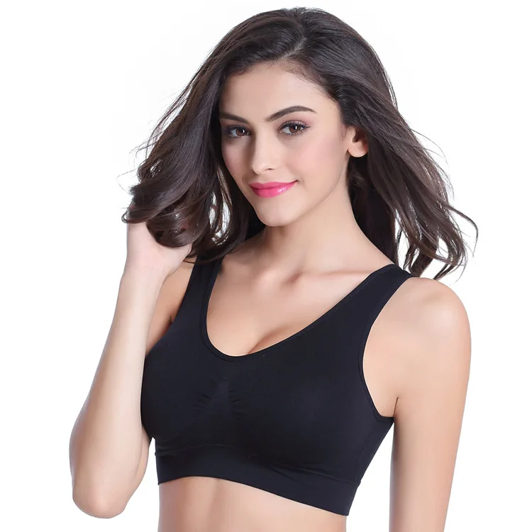 Comfortable breathable vest underwear large size no steel ring seamless adjustment bra vest thin sports yoga underwear bra