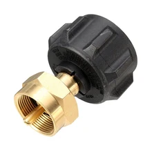 1 Pc High Quality Valve Refill Adapter for Camping Grill Brass Gas Tank Adapter Inflation Adapter Cylinder Tank Coupler