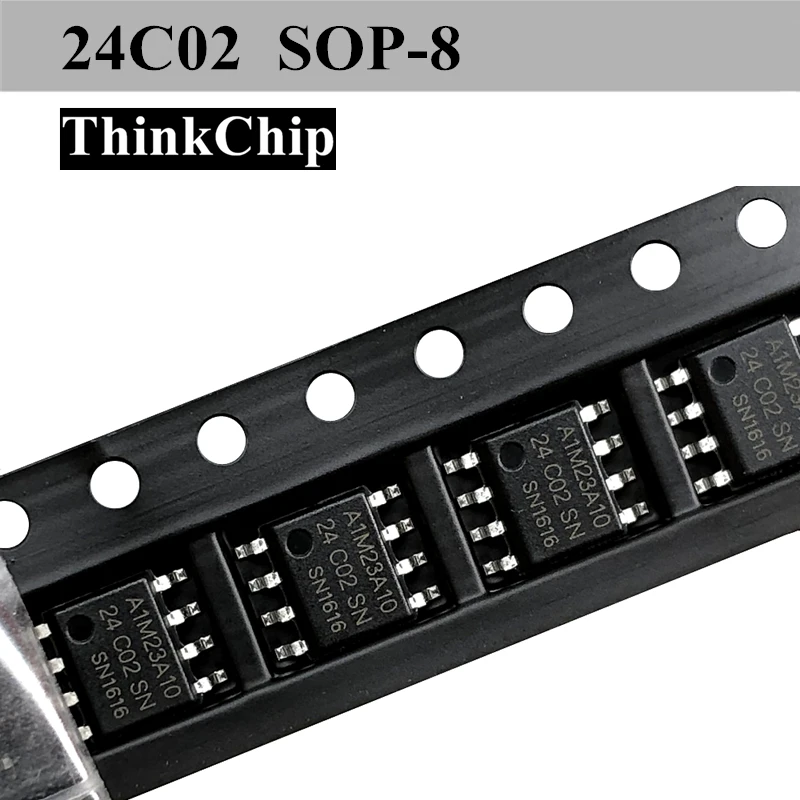 

Модуль памяти 24C02A 24C02 AT24C02 SOP-8 SMD EEPROM 24C02S SOP8, 100 шт.