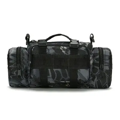 Python black Molle Tactical Utility gear Наплечная поясная сумка-переноска для спорта на открытом воздухе штурмовой Тактический рыболовный рюкзак - Цвет: Python black
