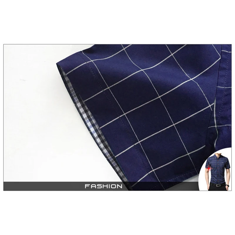 Najtaniej Modna bluzka koszula Plaid mężczyzna społeczna Dudalina z krótkim rękawem szczupła koszula typu Slim mężczyźni odzież haft biały mężczyzna zimny