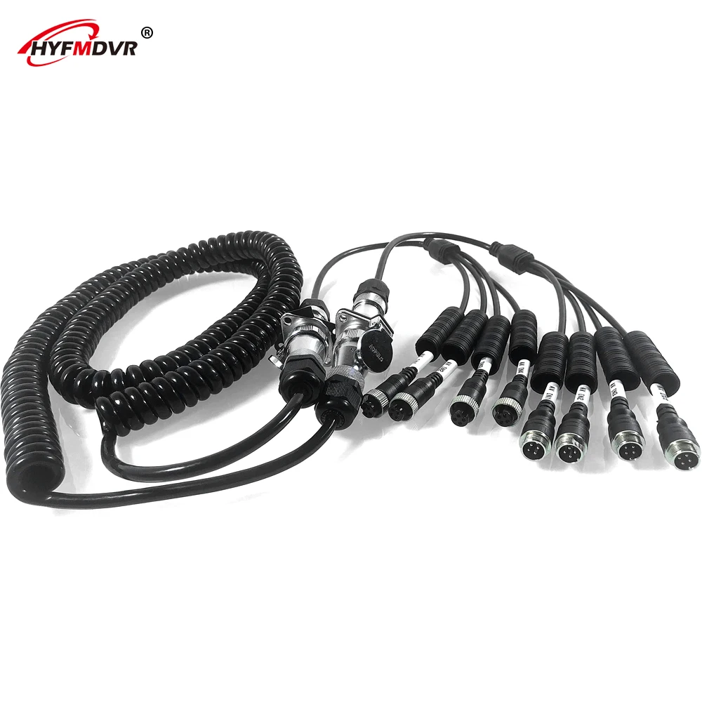 

7 Pin Car Connector Waterproof Trailer Spiral Cable