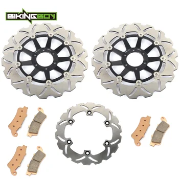 

BIKINGBOY For HONDA CBR 1100 XX Blackbird 1999 2000 2001 2002 2003 04 05 2006 2007 2008 Front Rear Brake Discs Disks Rotors Pads