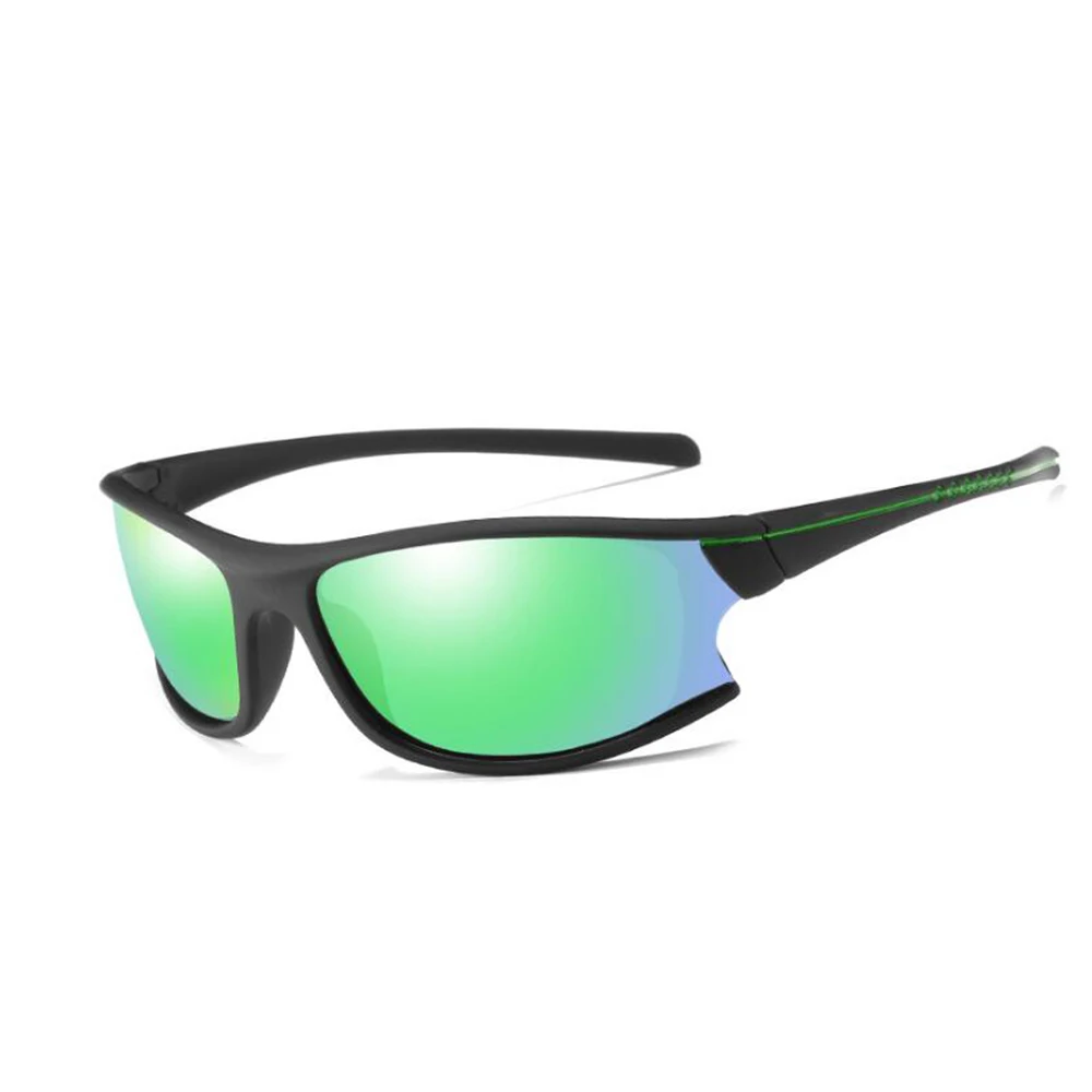 AIELBRO уличные поляризованные солнцезащитные очки TAC линзы для рыбалки, пеших прогулок, спорта, горного велосипеда, очки для вождения велосипеда, солнцезащитные очки UV400 - Цвет: C06black green green