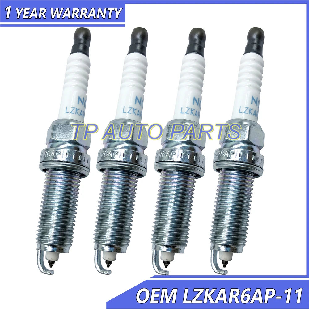 Свеча зажигания OEM 22401-CK81B LZKAR6AP-11 4 шт. совместима с Nissan 22401CK81B LZKAR6AP11 | Автомобили и